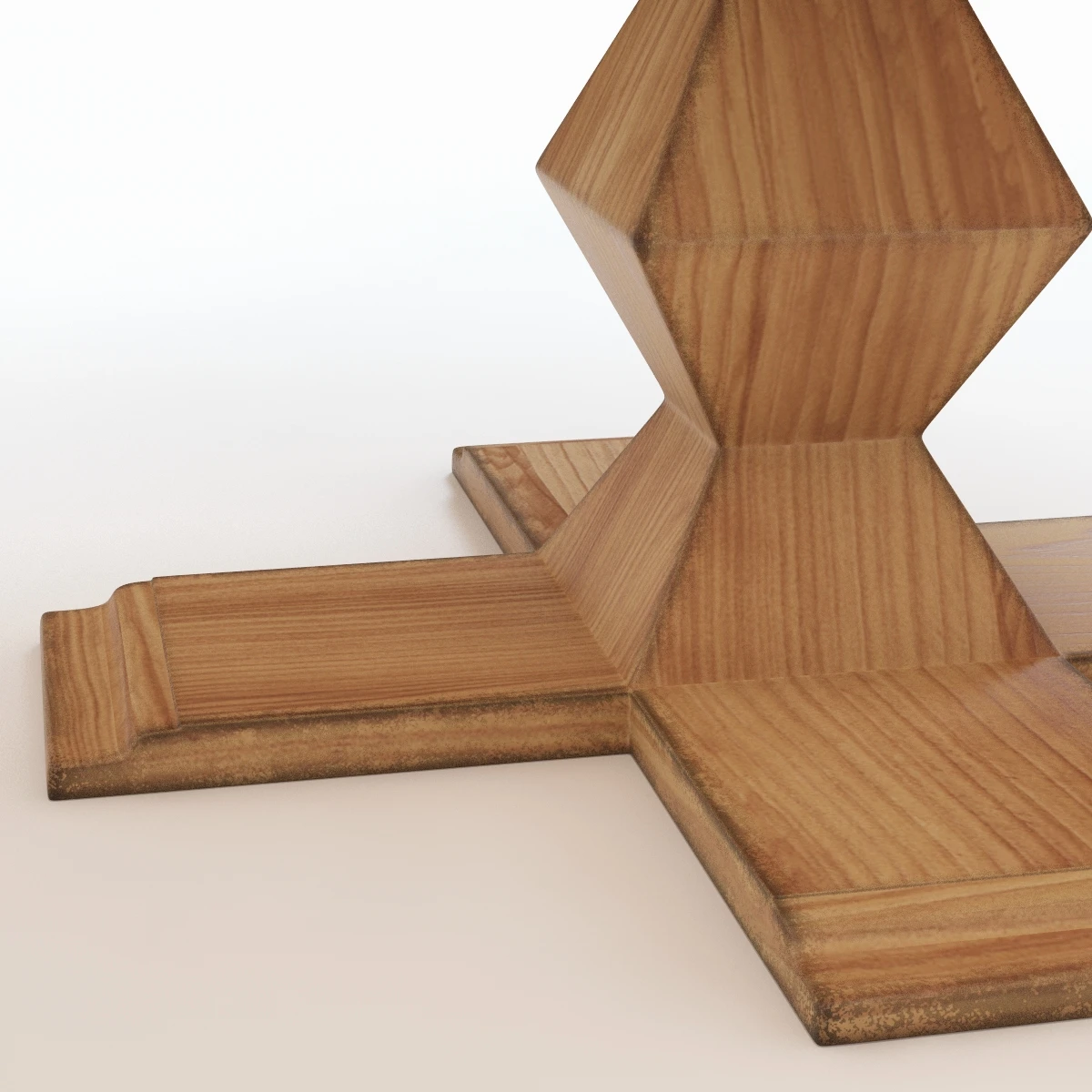 Zig-Zag Pedestal Table 3D Model_03
