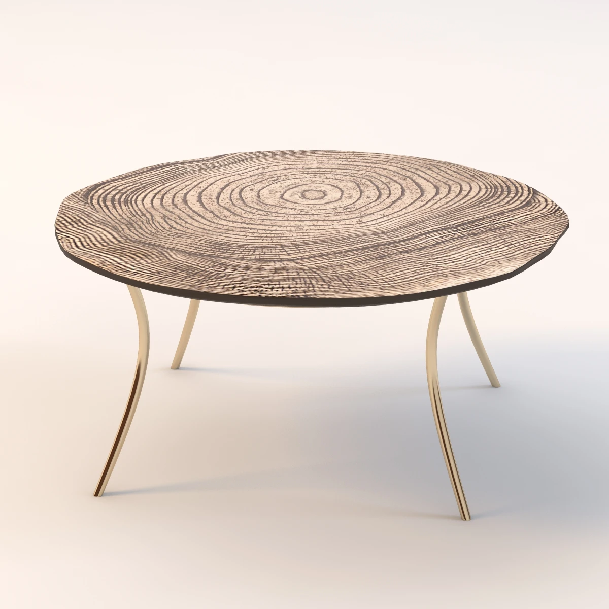 Lean Coffee Table 3D Model_01