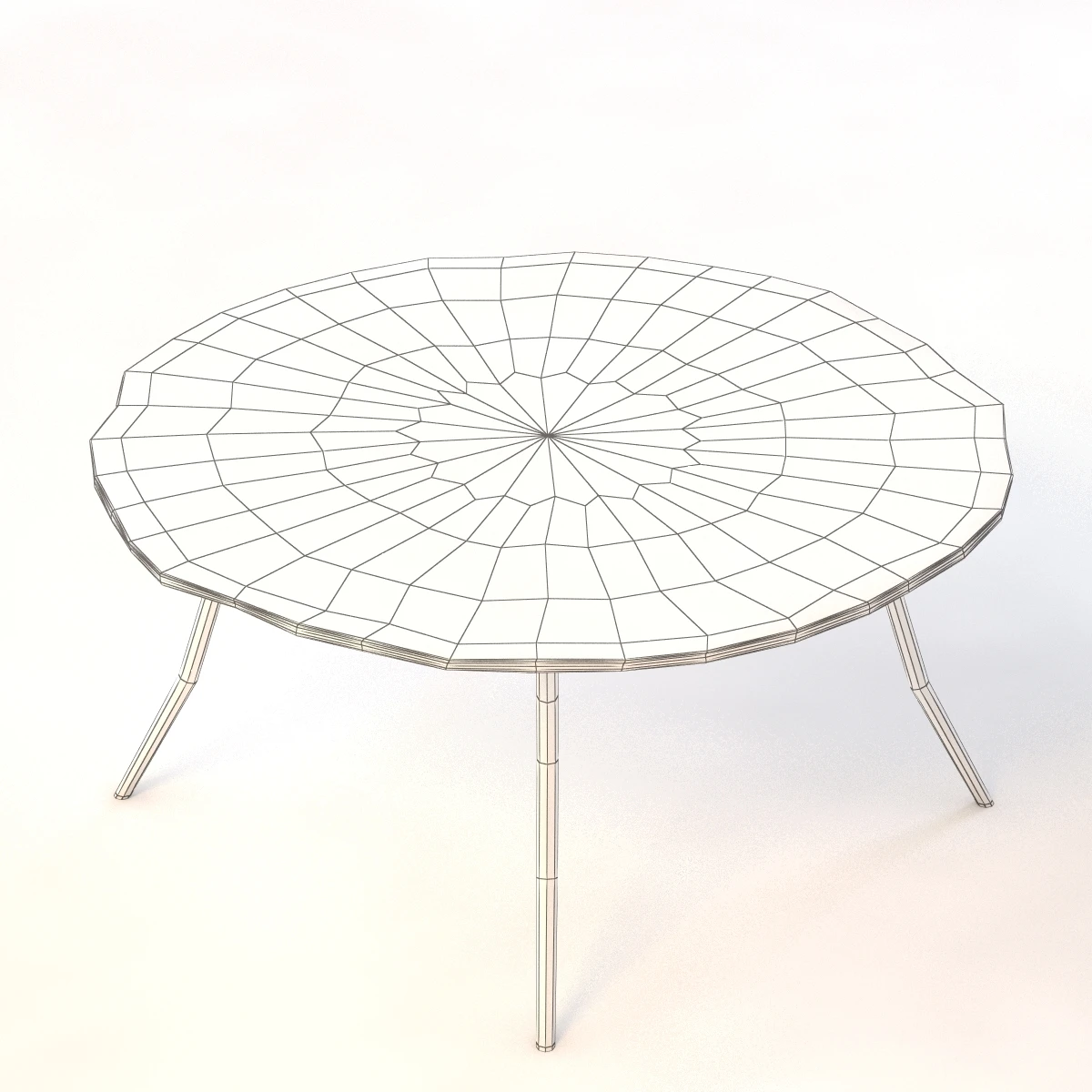 Lean Coffee Table 3D Model_012