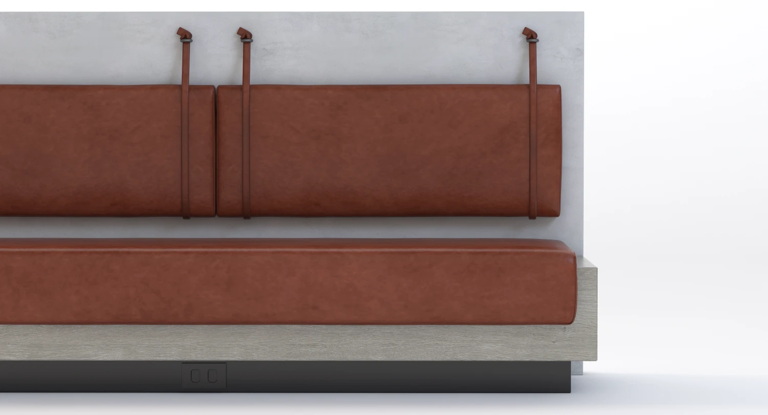 Leather Bar Bench 3D Model_08