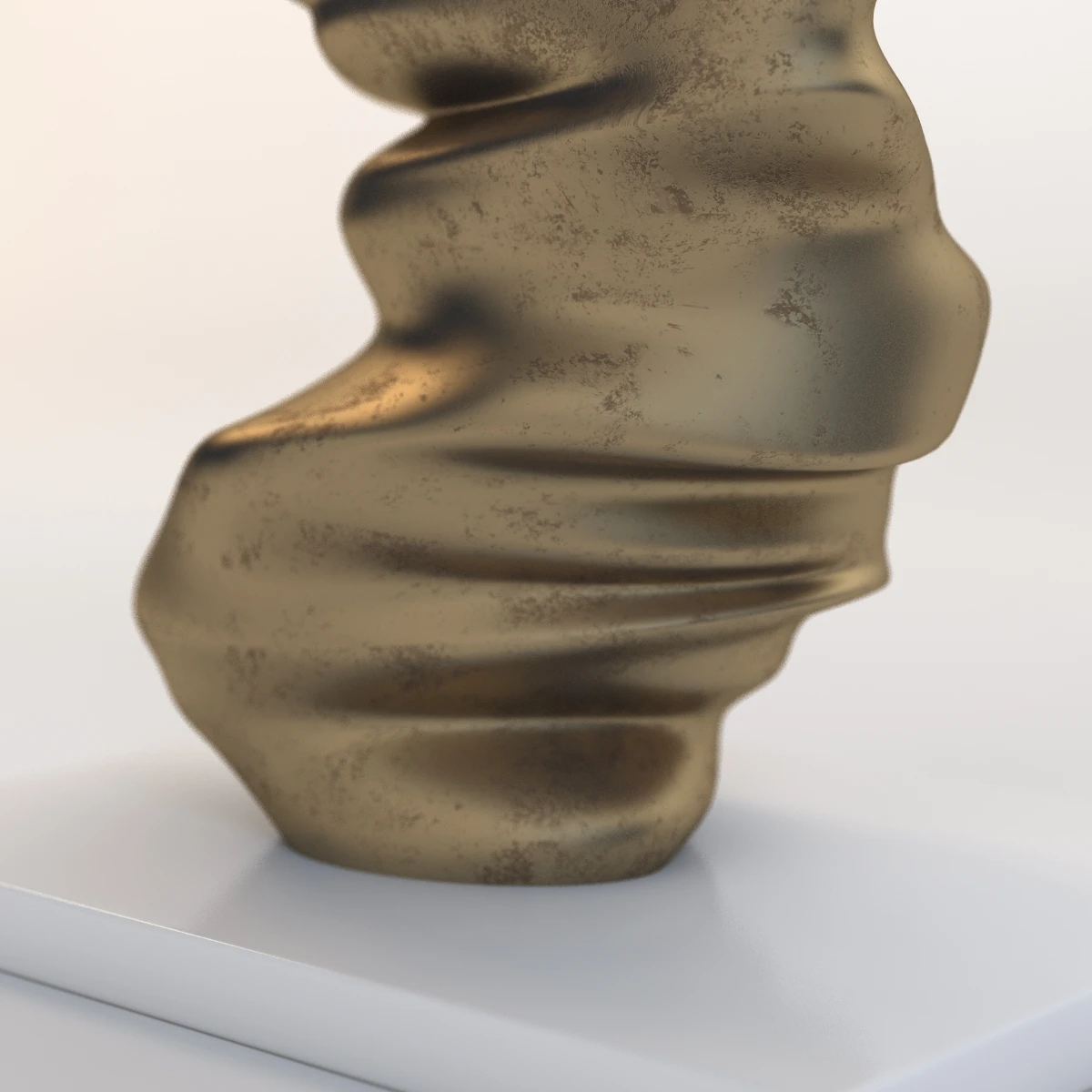 Level Head Sculpture By Tony Cragg 3D Model_05