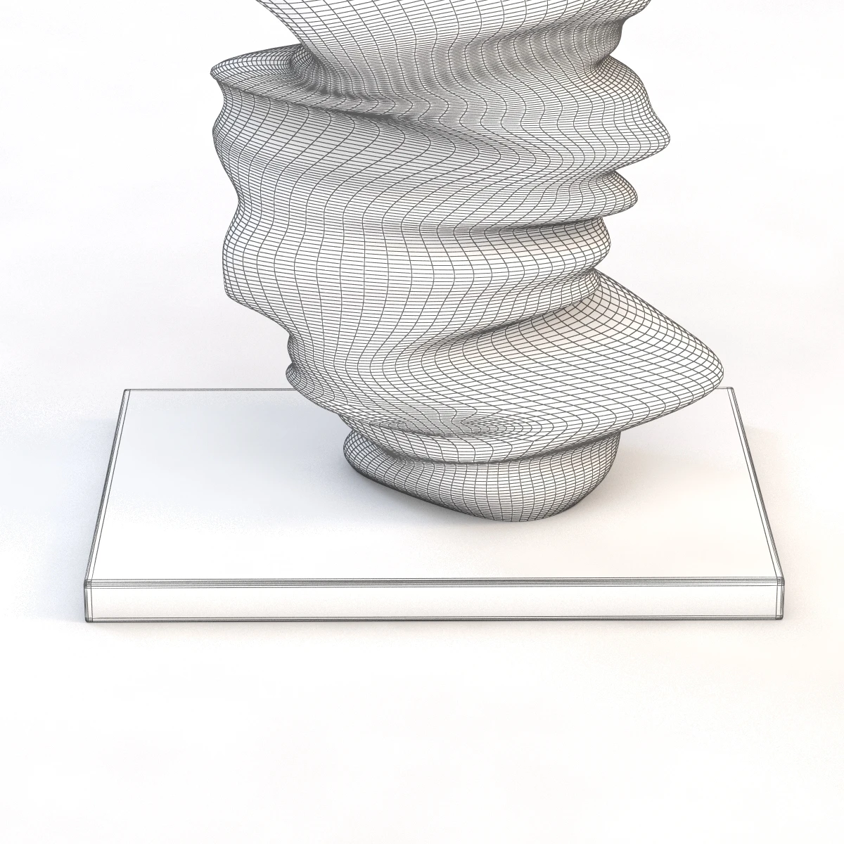 Level Head Sculpture By Tony Cragg 3D Model_010
