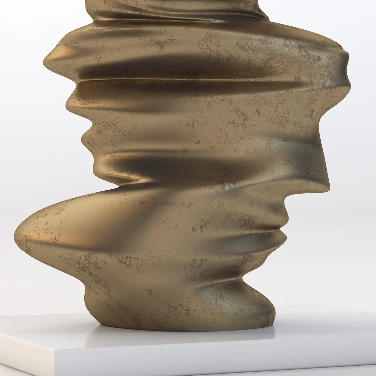 Level Head Sculpture By Tony Cragg 3D Model_06