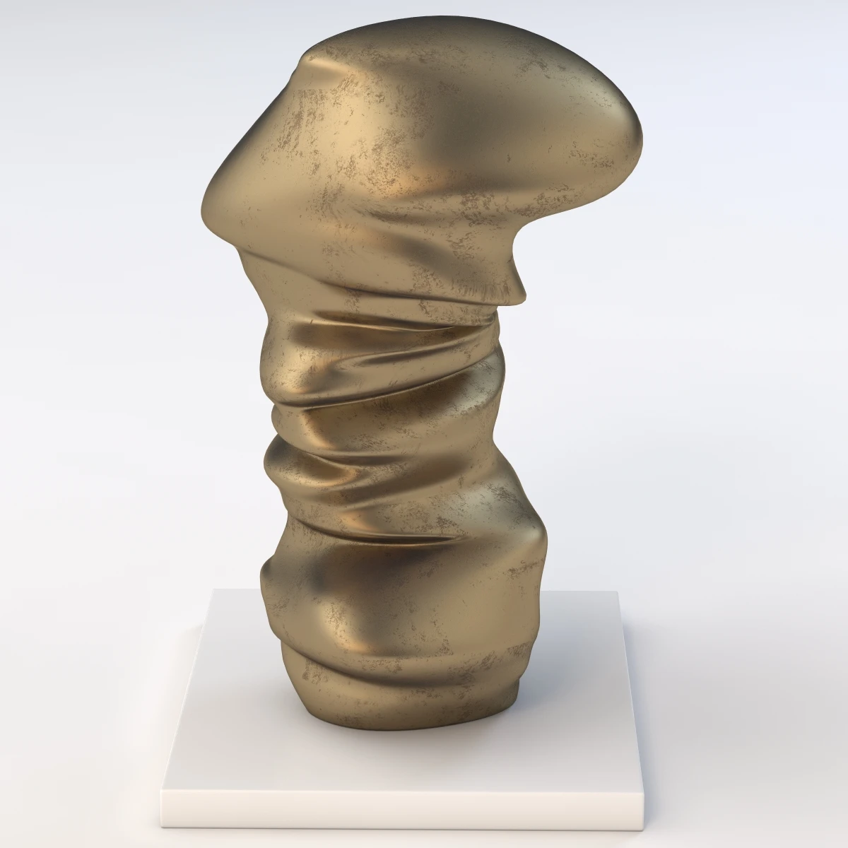 Level Head Sculpture By Tony Cragg 3D Model_03