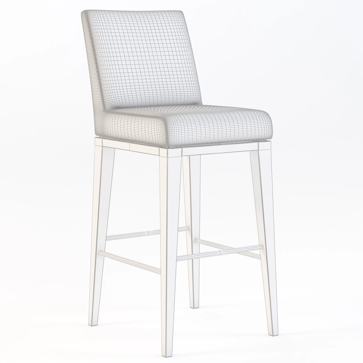 Loewenstein 9557b Elide Back Barstool 3D Model_09