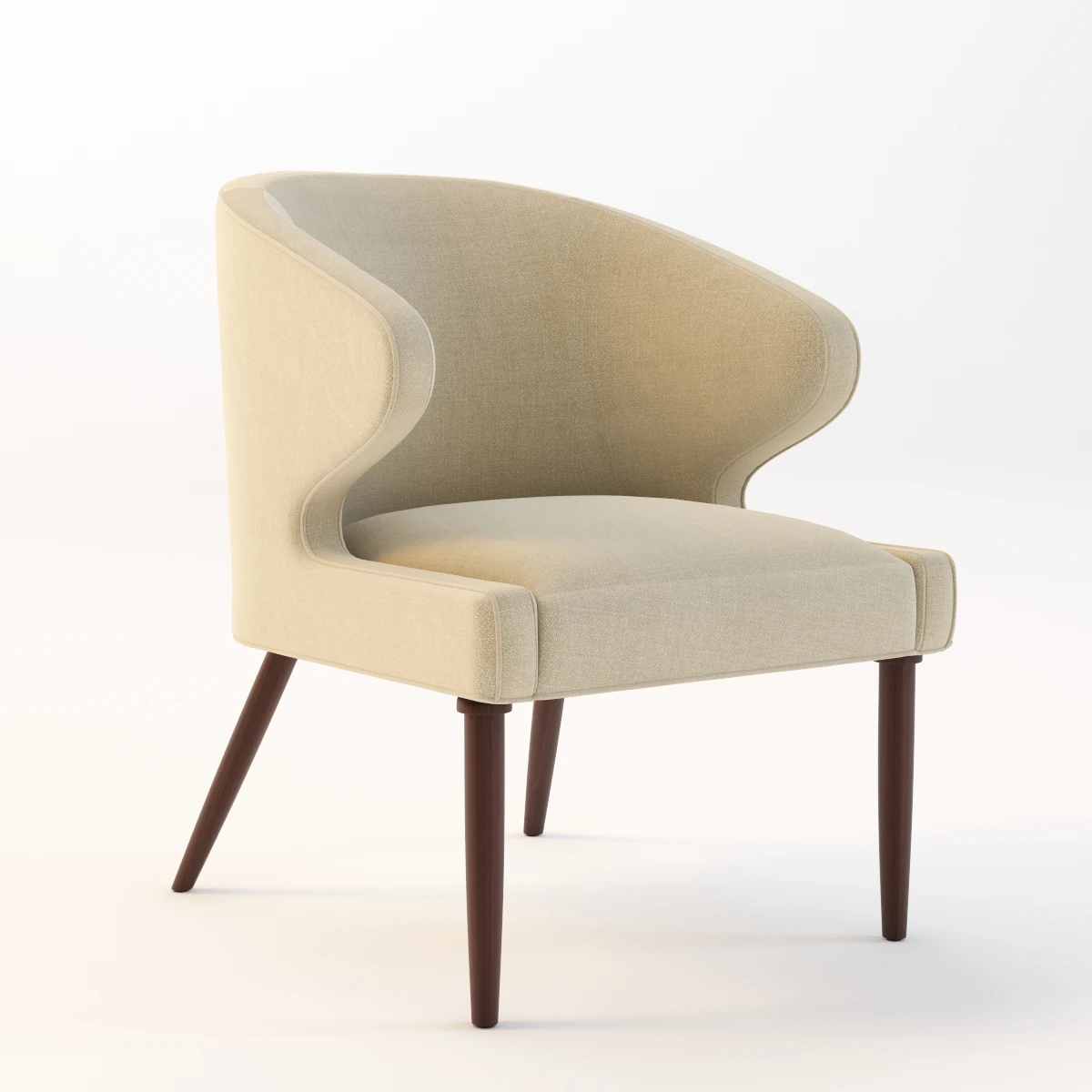 Lorae Arm Chair 3D Model_01