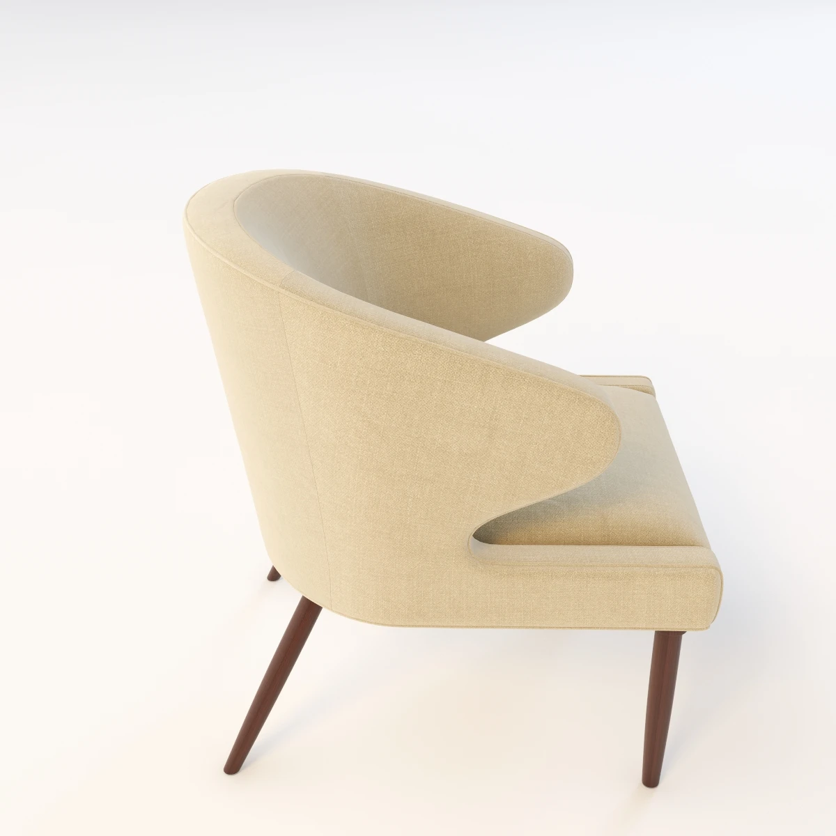 Lorae Arm Chair 3D Model_03