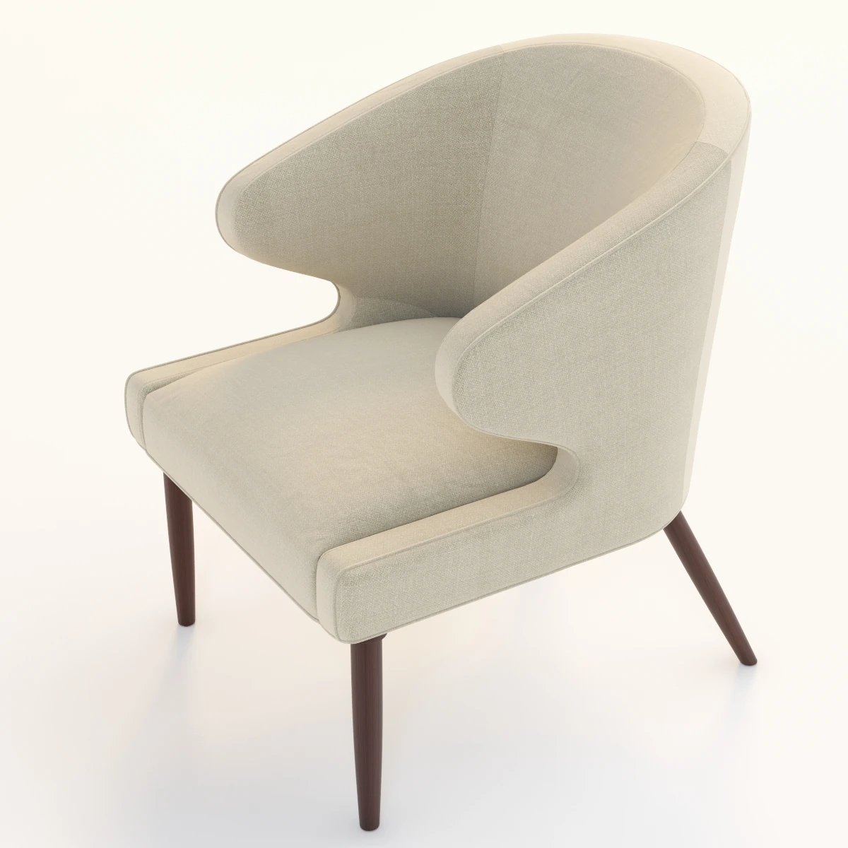 Lorae Arm Chair 3D Model_06