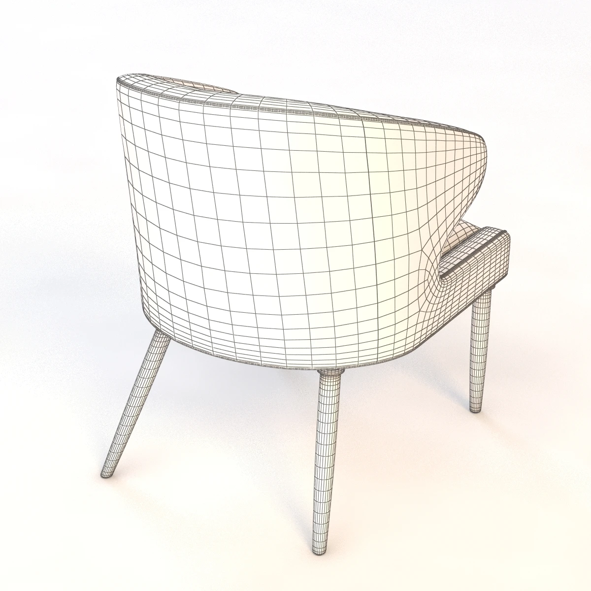 Lorae Arm Chair 3D Model_011