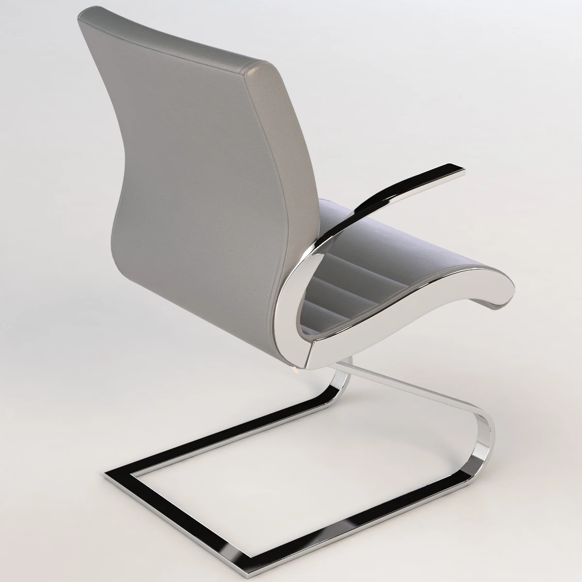 Luxy Synchrony Cantilever Upholstered Chair By Stefano Getzel 3D Model_03