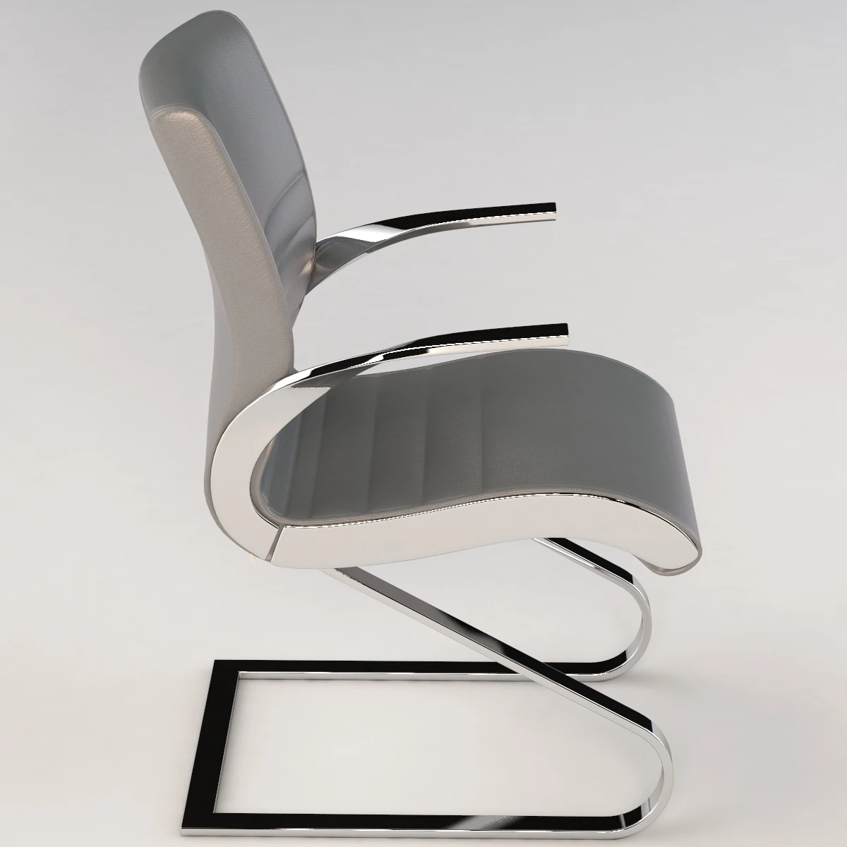 Luxy Synchrony Cantilever Upholstered Chair By Stefano Getzel 3D Model_04