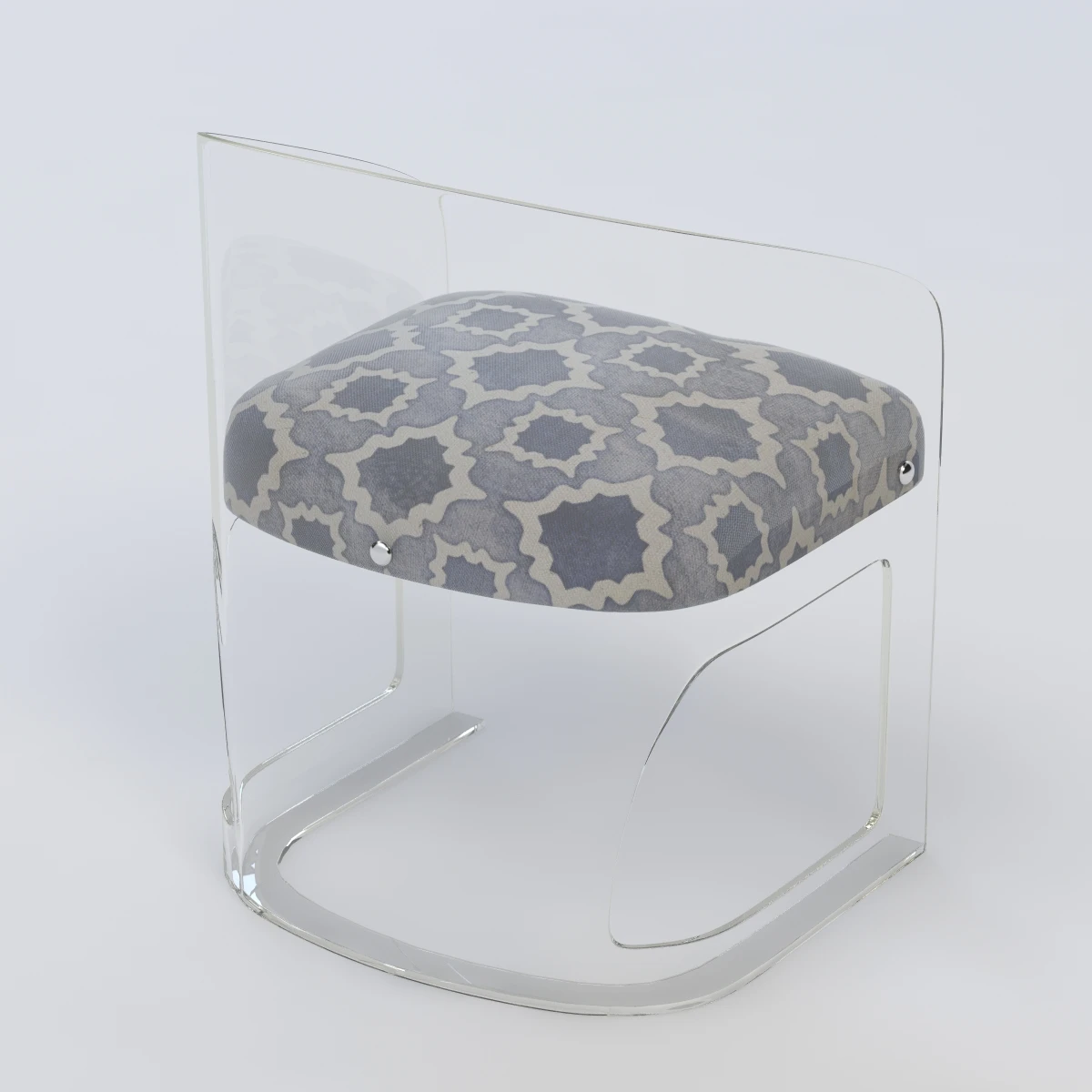 Lucite Chair 3D Model_04