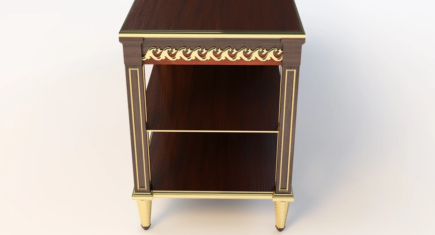 Classic Console Chester Drawer 3D Model_06