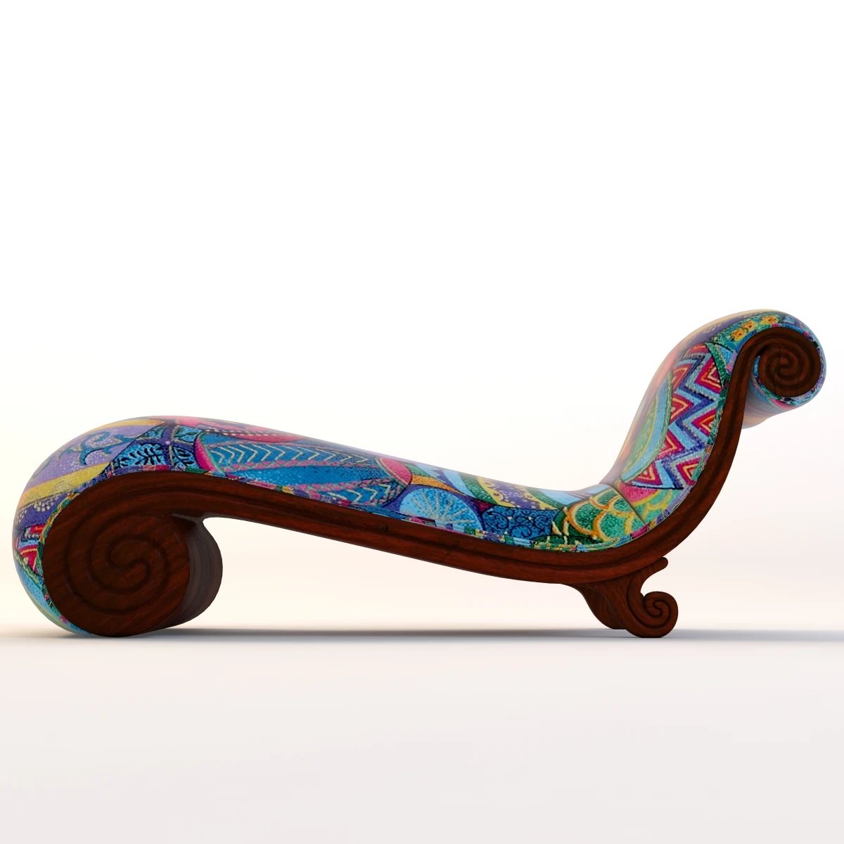 Classic Lounge Snail Sofa 3D Model_07
