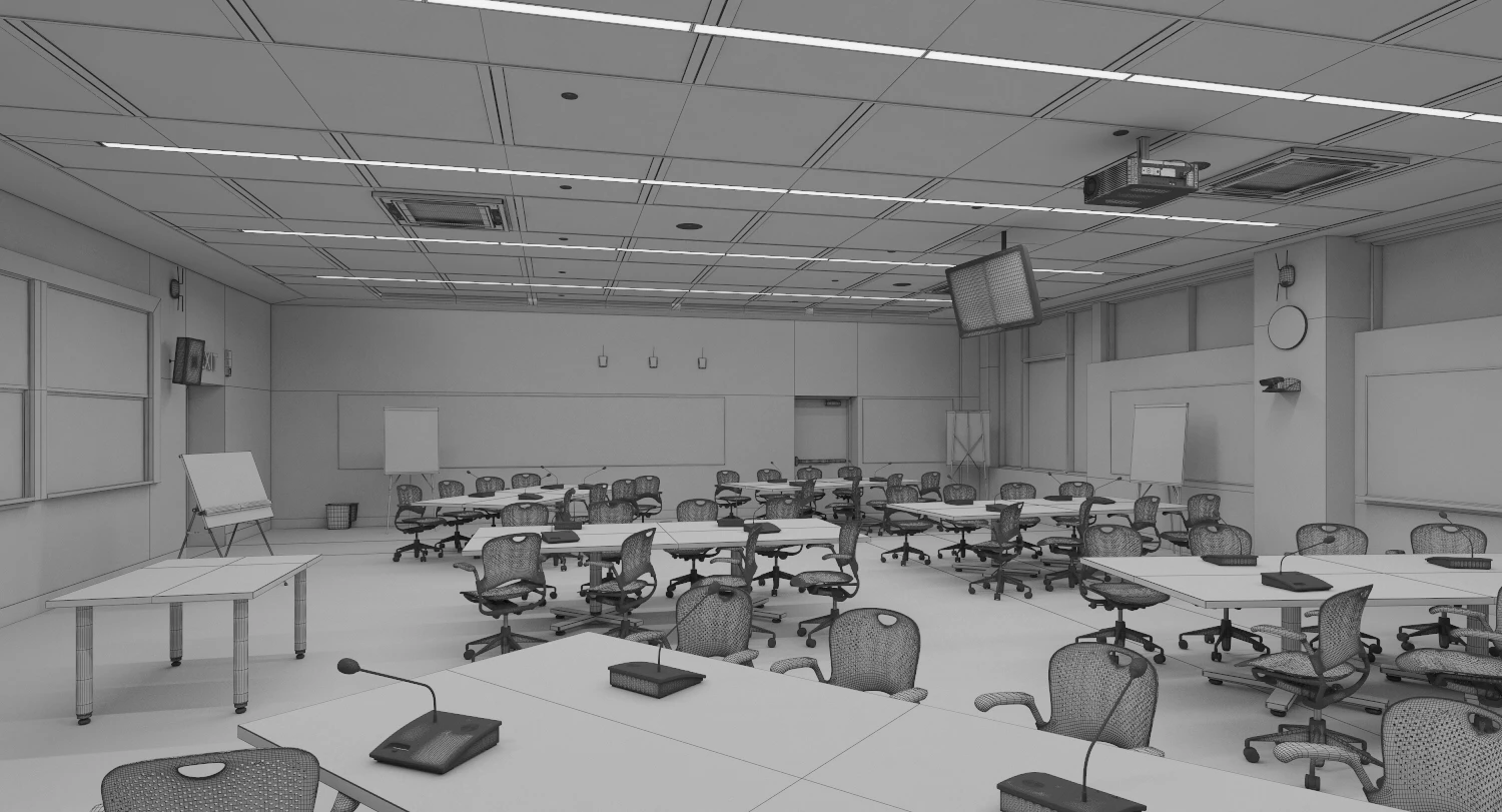 Masterclass Post Graduate Classroom 3D Model_013