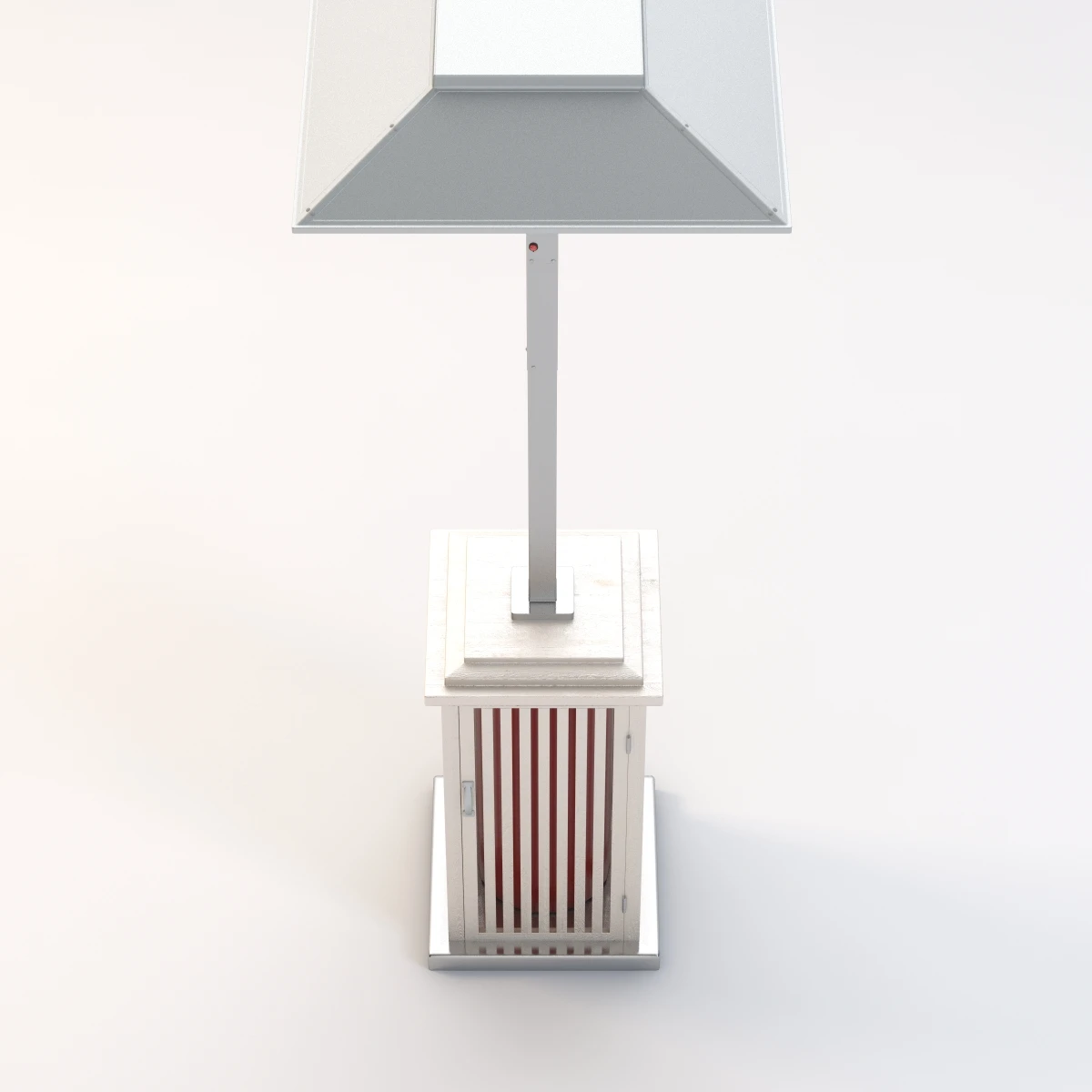 Wooden Look Patio Heater 3D Model_08