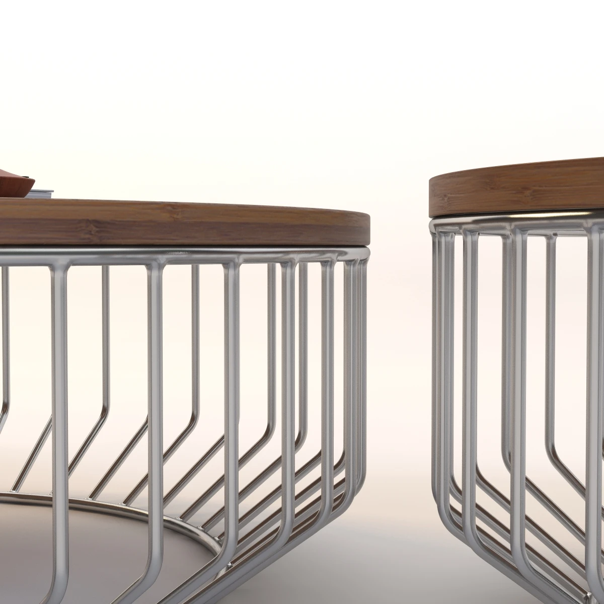 Wired Coffee Table Wood 3D Model_05