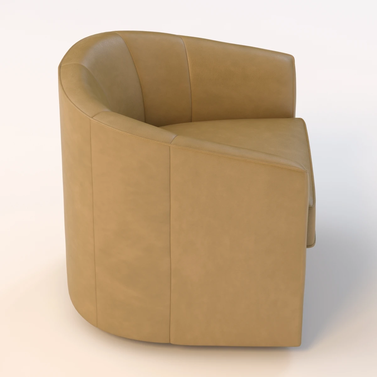 Milo Swivel Slipper Chair 3D Model_03