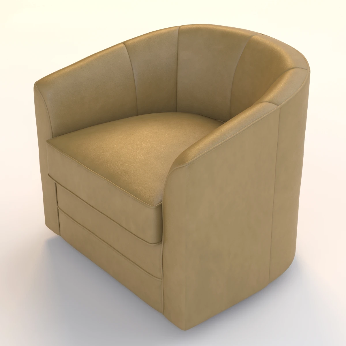Milo Swivel Slipper Chair 3D Model_05
