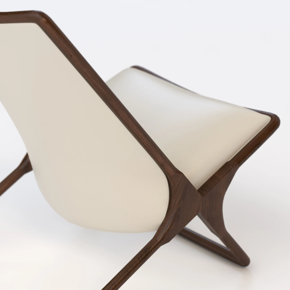 Ward Bennett Scissor Lounge Chair 3D Model_07