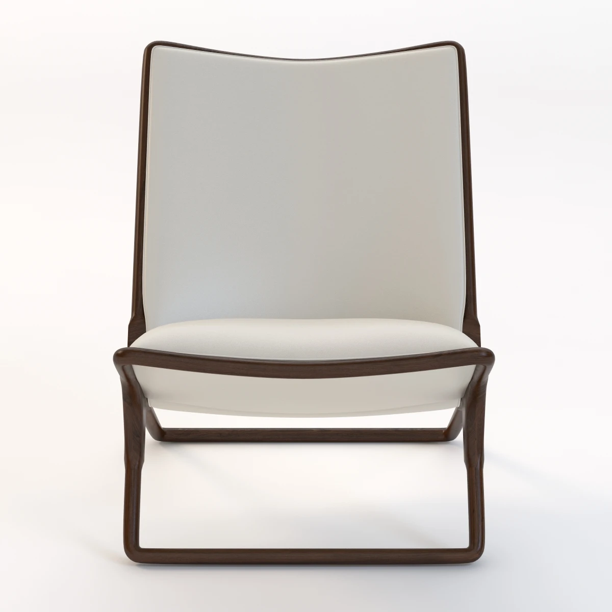 Ward Bennett Scissor Lounge Chair 3D Model_04