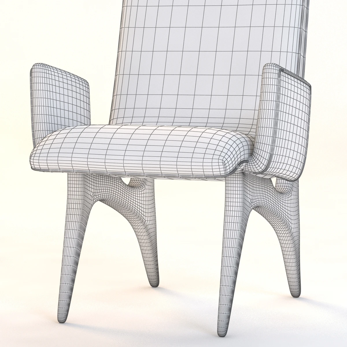 Vladimir Kagan Armchair 3D Model_013