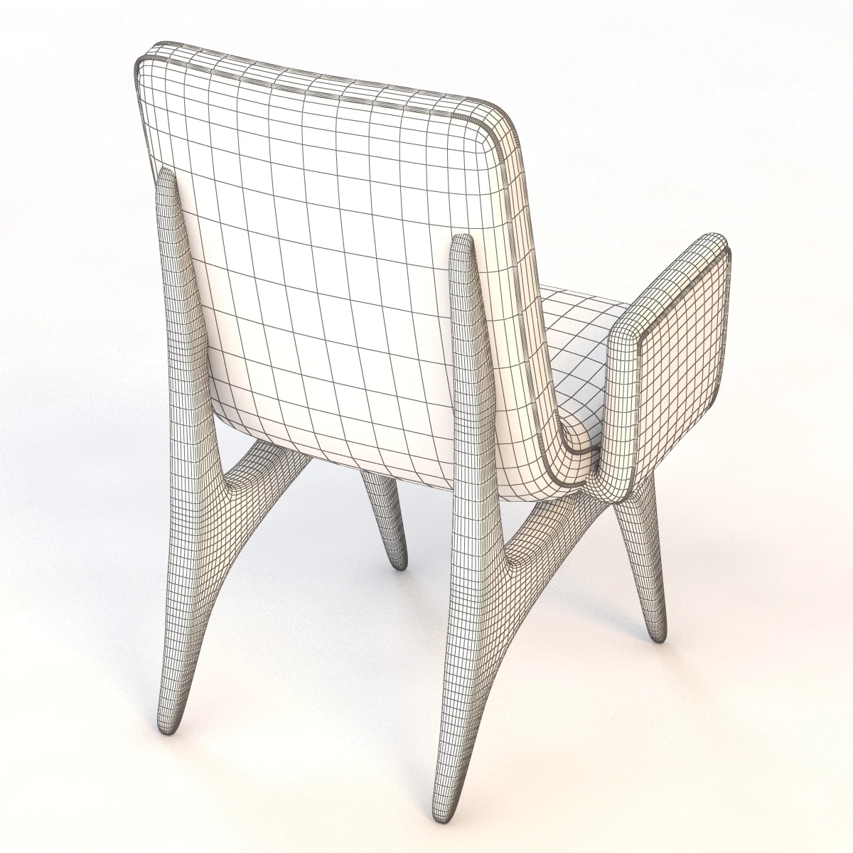 Vladimir Kagan Armchair 3D Model_011