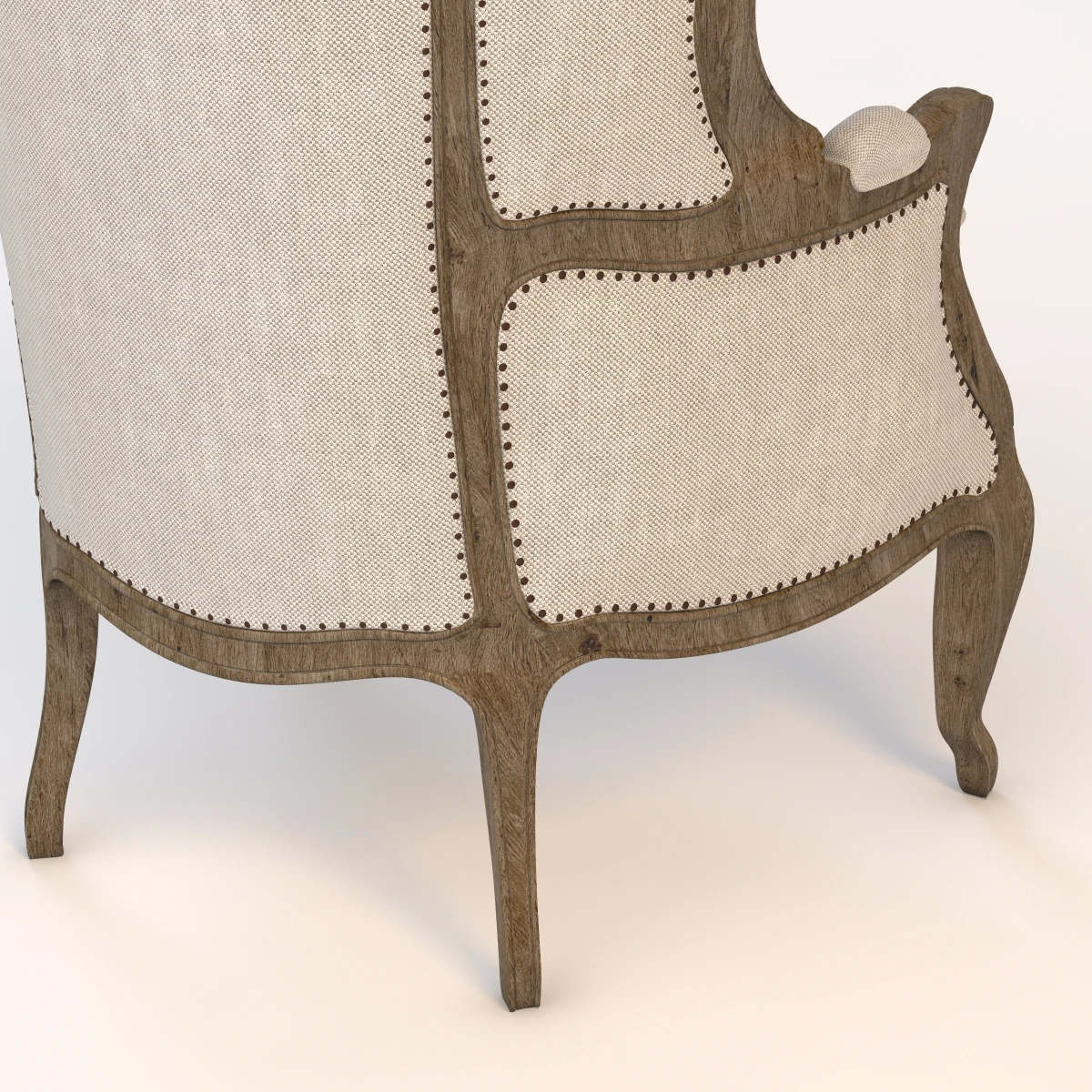 Versailles Burlap Backed Chair 3D Model_04