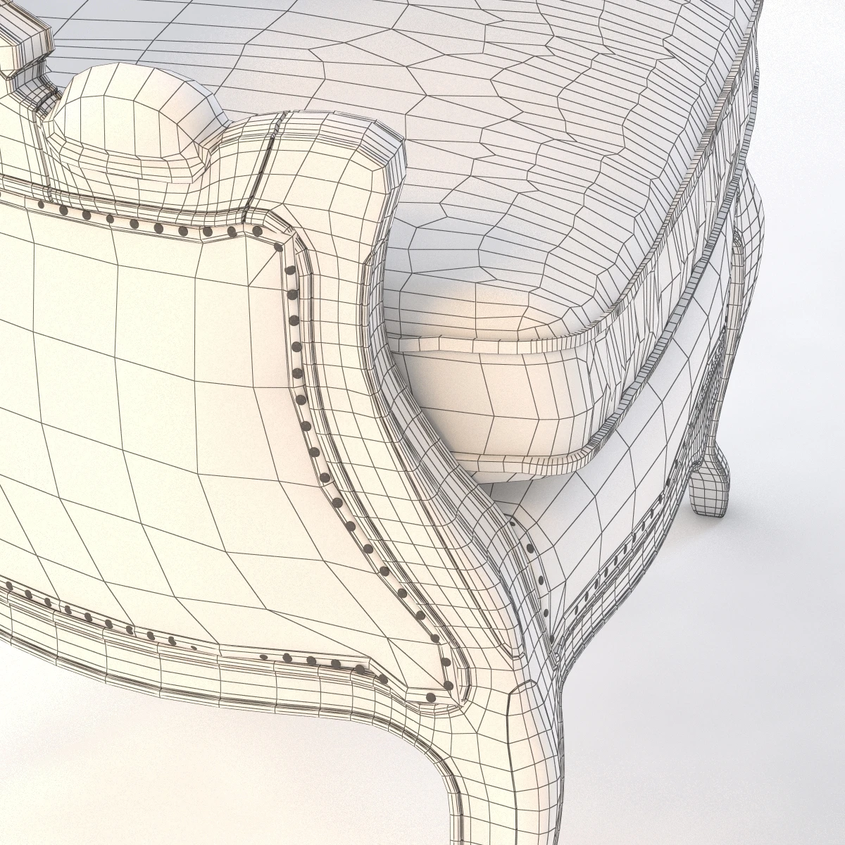 Versailles Burlap Backed Chair 3D Model_011