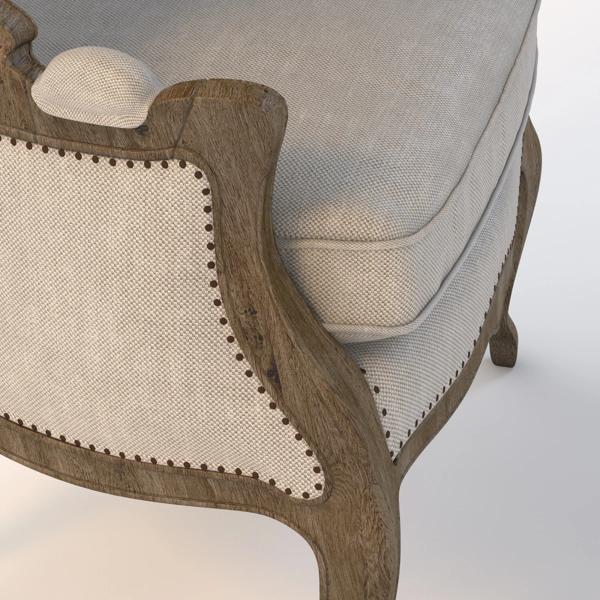 Versailles Burlap Backed Chair 3D Model_03