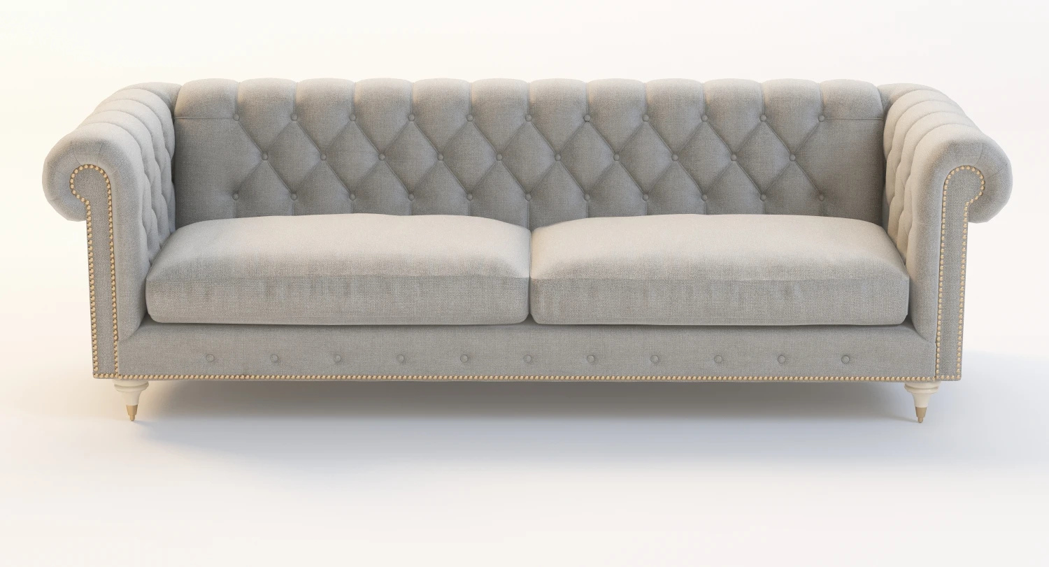 Velvet Lyre Chesterfield Sofa 3D Model_04