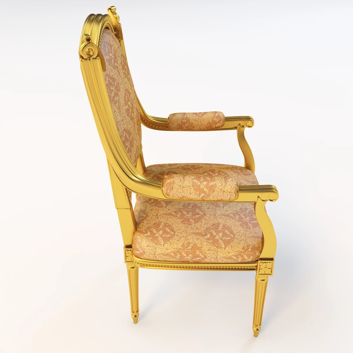 Varennes Louis Xvi Style Lounge Or Desk Seating 3D Model_03