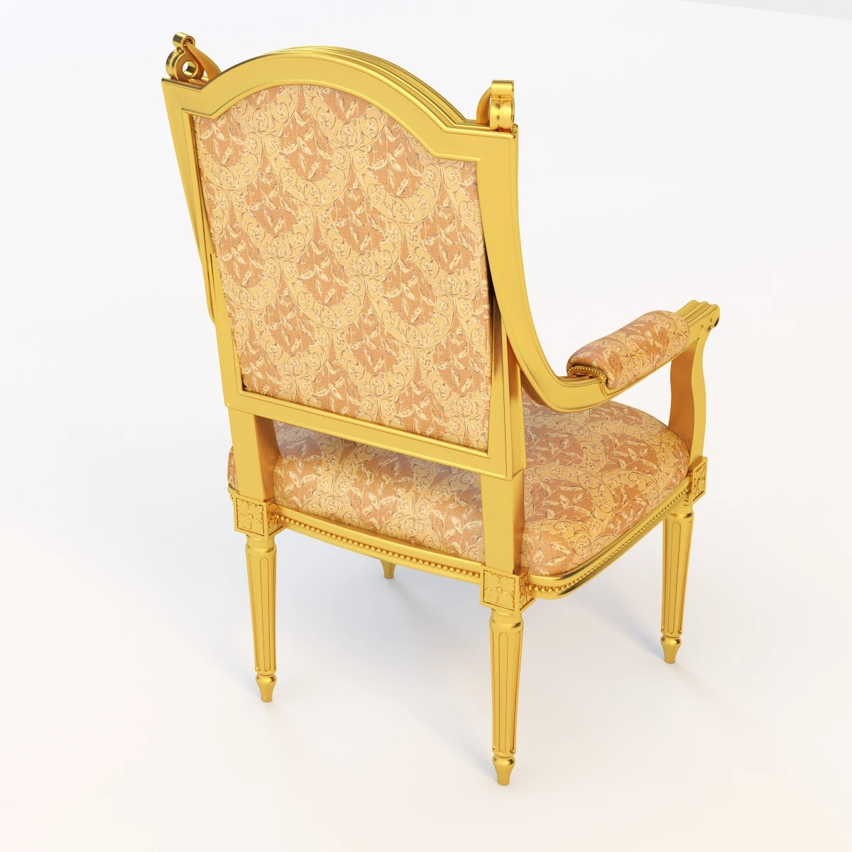 Varennes Louis Xvi Style Lounge Or Desk Seating 3D Model_04