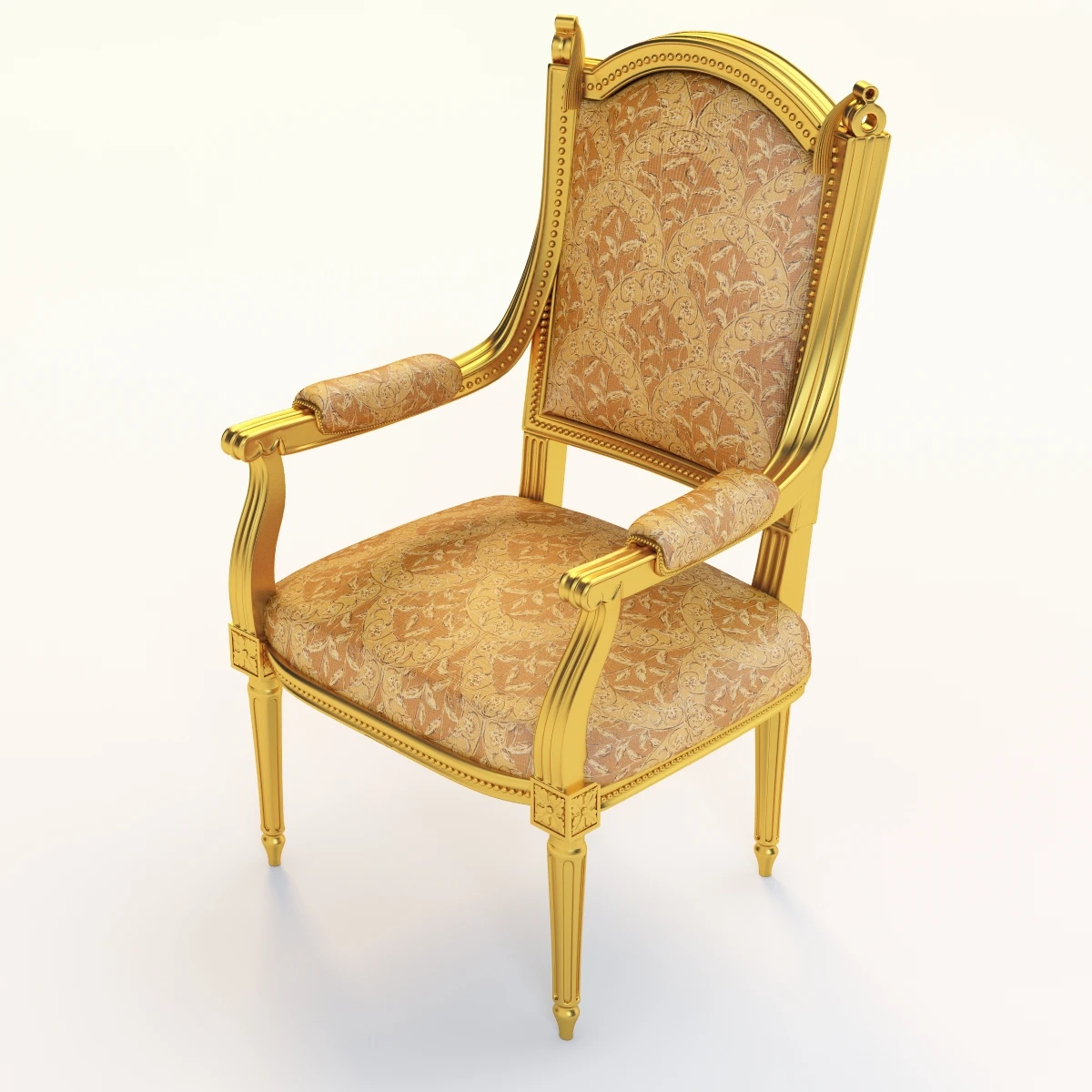 Varennes Louis Xvi Style Lounge Or Desk Seating 3D Model_06