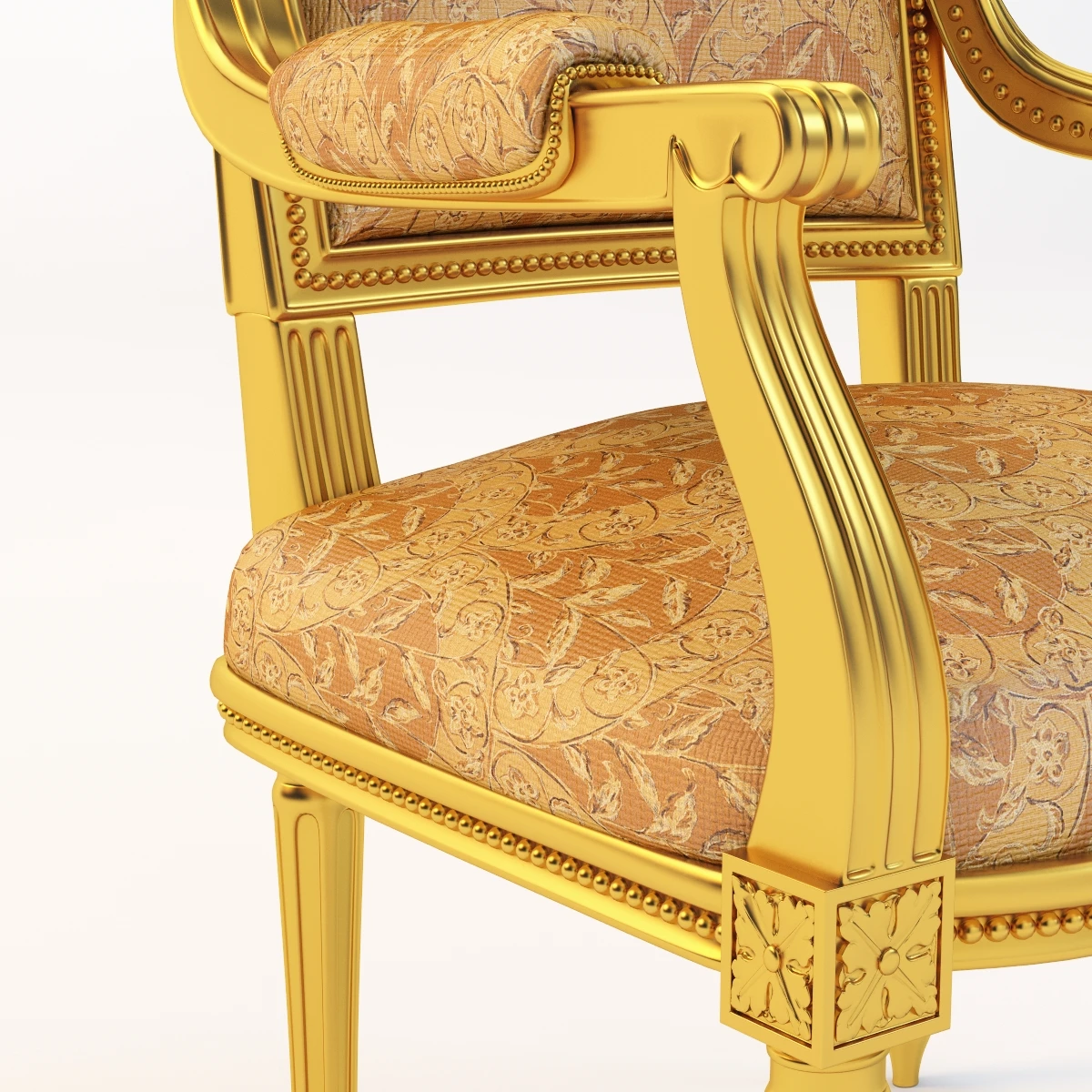 Varennes Louis Xvi Style Lounge Or Desk Seating 3D Model_05