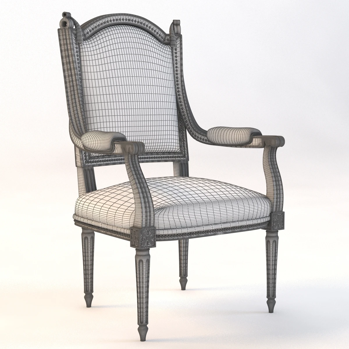 Varennes Louis Xvi Style Lounge Or Desk Seating 3D Model_010