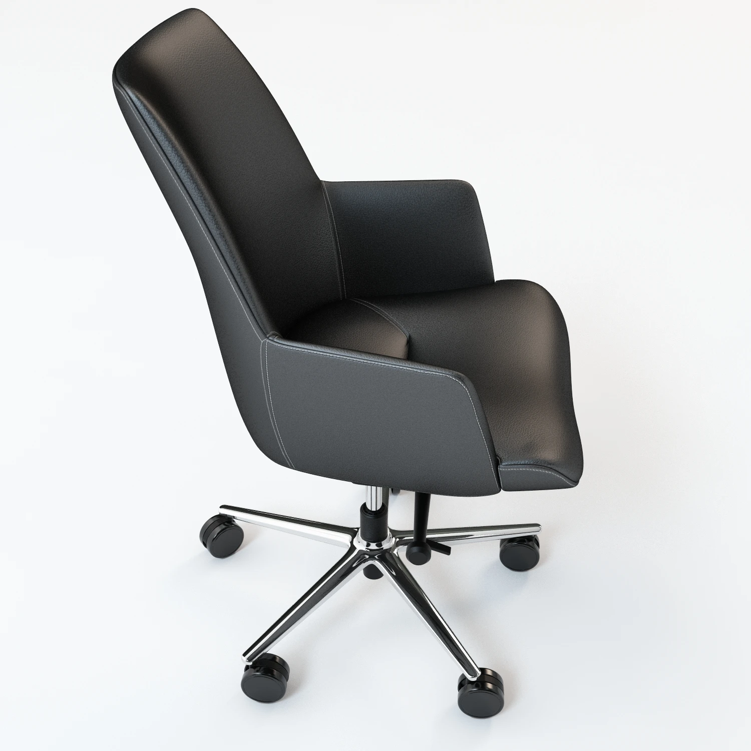 Cona Conference Room Chair 3D Model_08