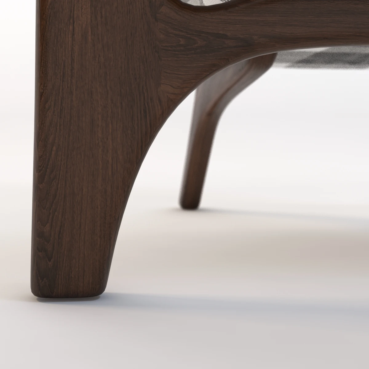 Craft Associates Wood Paw Lounge Chair 3D Model_010