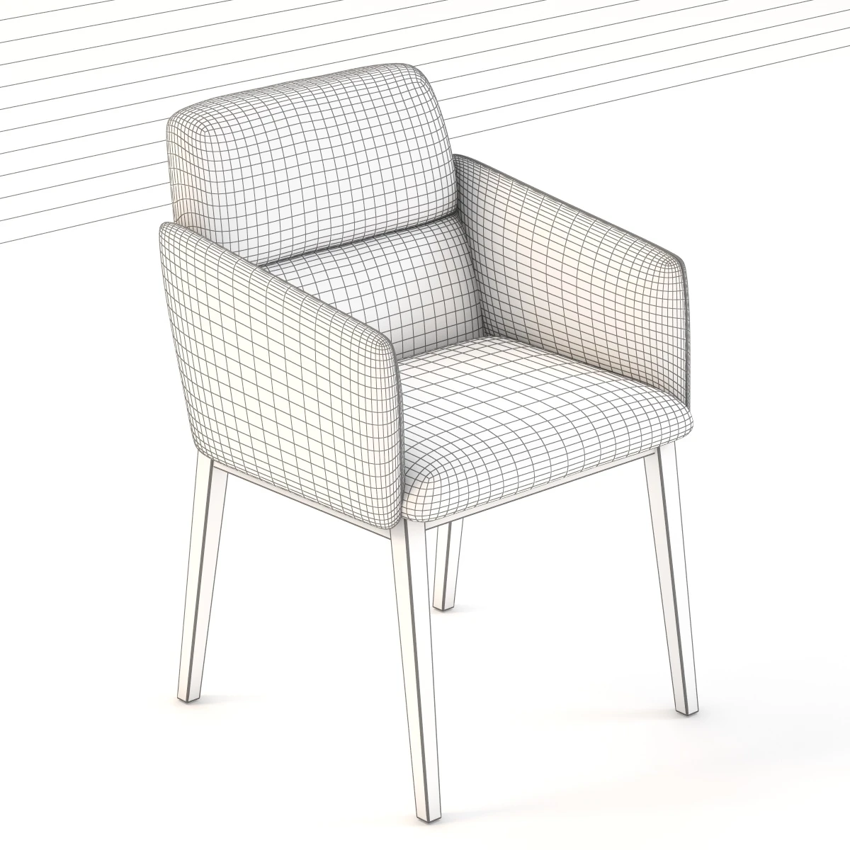 Crassevig Aura Casters Chair 3D Model_010