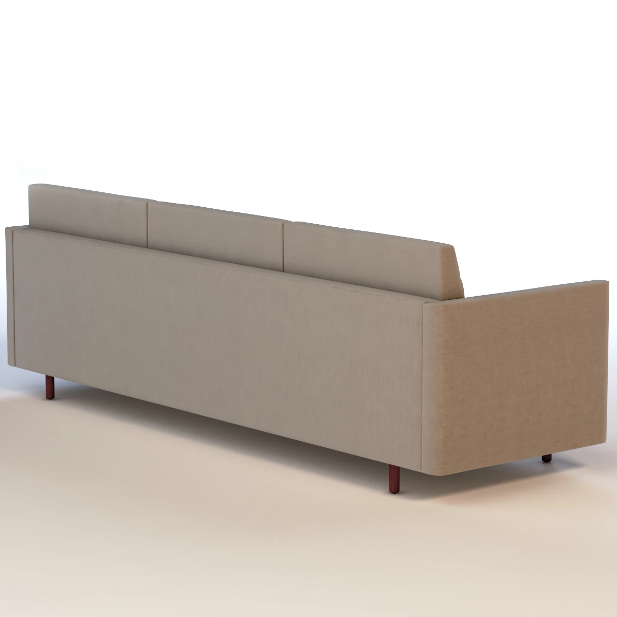 Ultra Detail Upholstered Tuxedo Classic Sofa Three Seater 3D Model_03