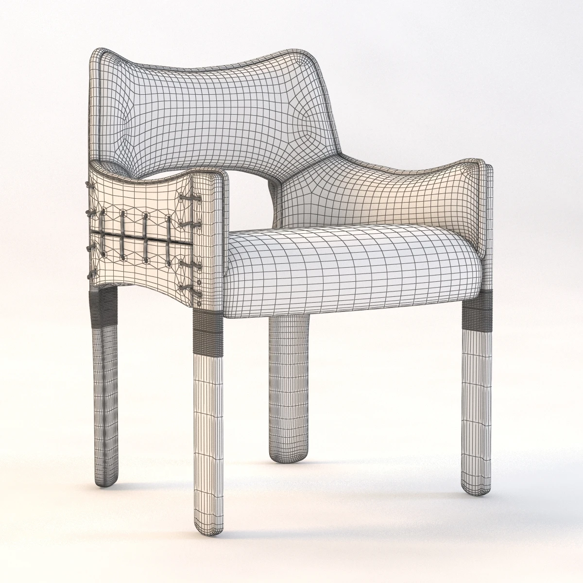 Tuvalu Dining Chair 3D Model_09