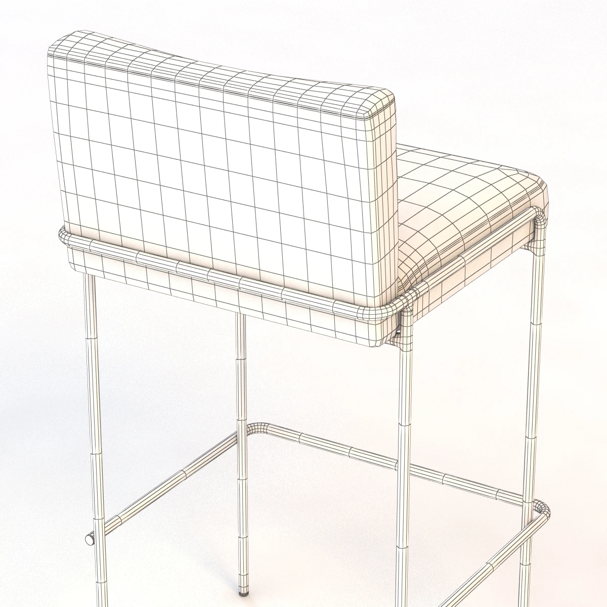 Trolley Bar And Counter Stool 3D Model_011