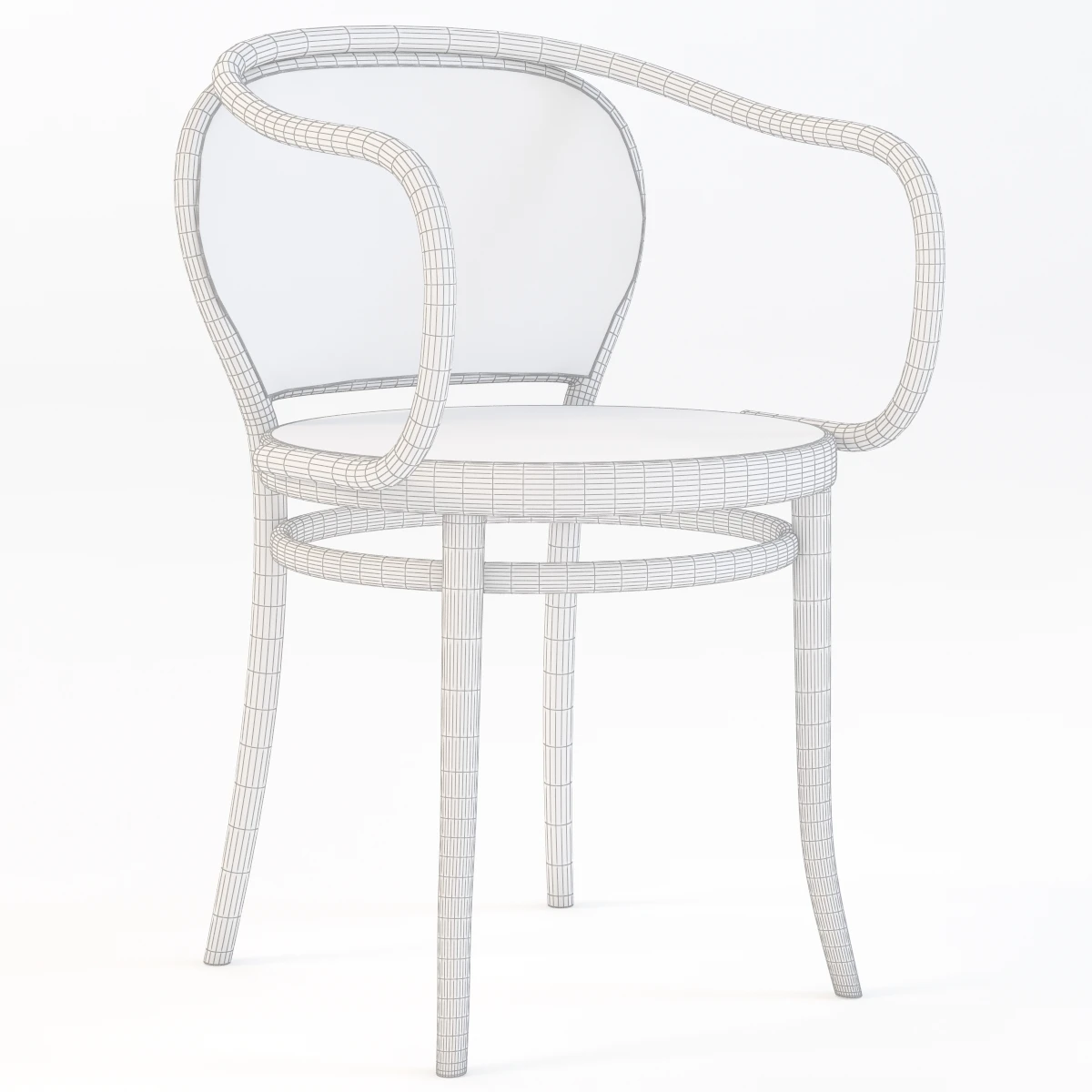 Ton Armchair 3D Model_09