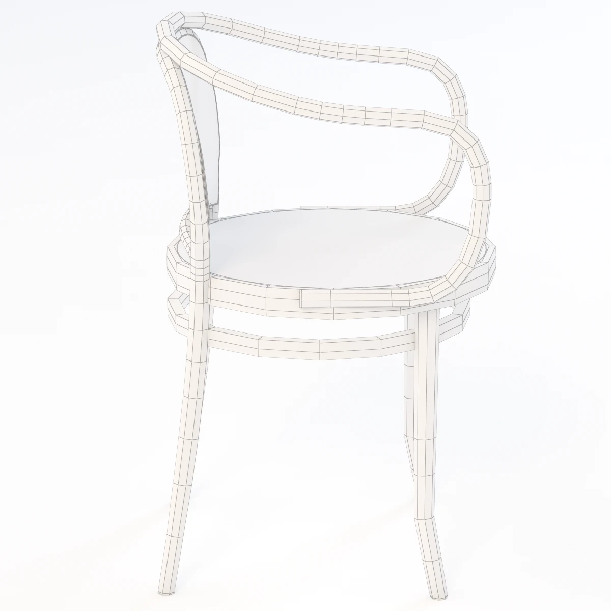 Ton Armchair 3D Model_012