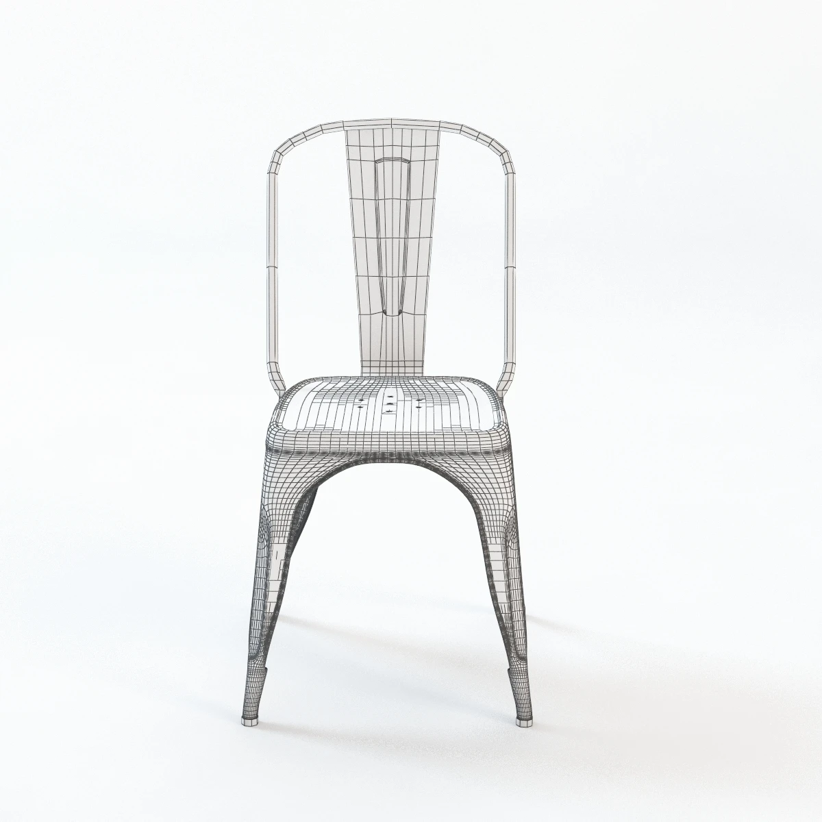 Tolix Ass Chairs 3D Model_08