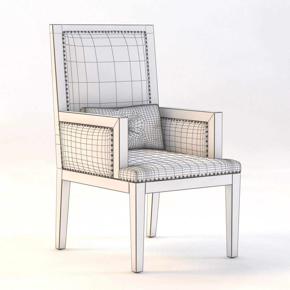 P2644-A Arm Chair 3D Model_09