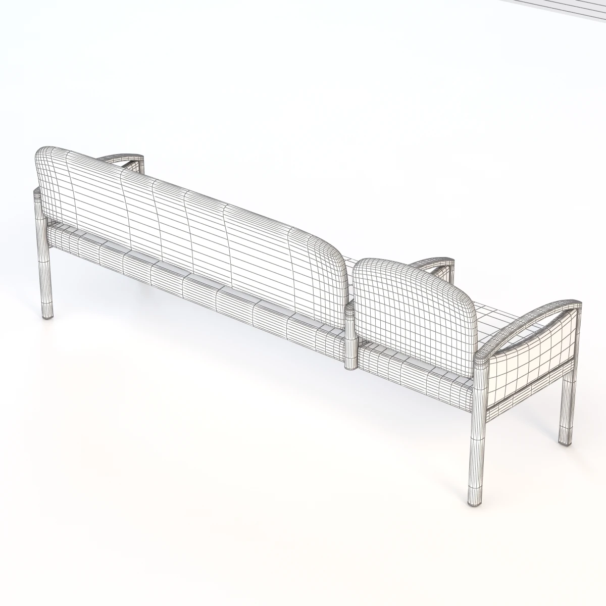 Nemschoff Horizon Multiple Public Seating Delta Chair 3D Model_014