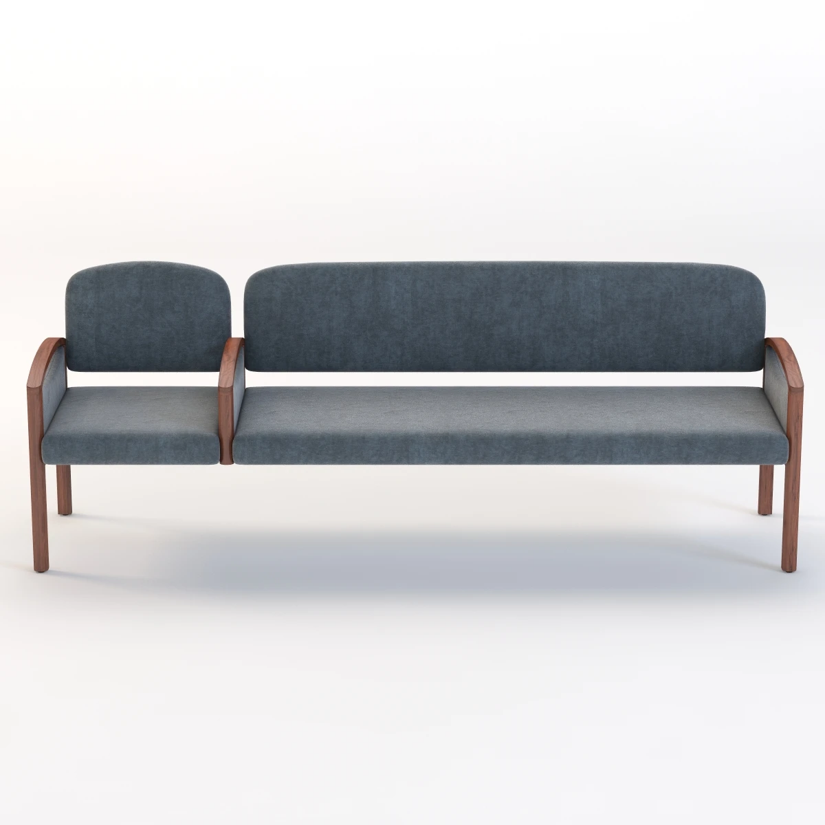 Nemschoff Horizon Multiple Public Seating Delta Chair 3D Model_04