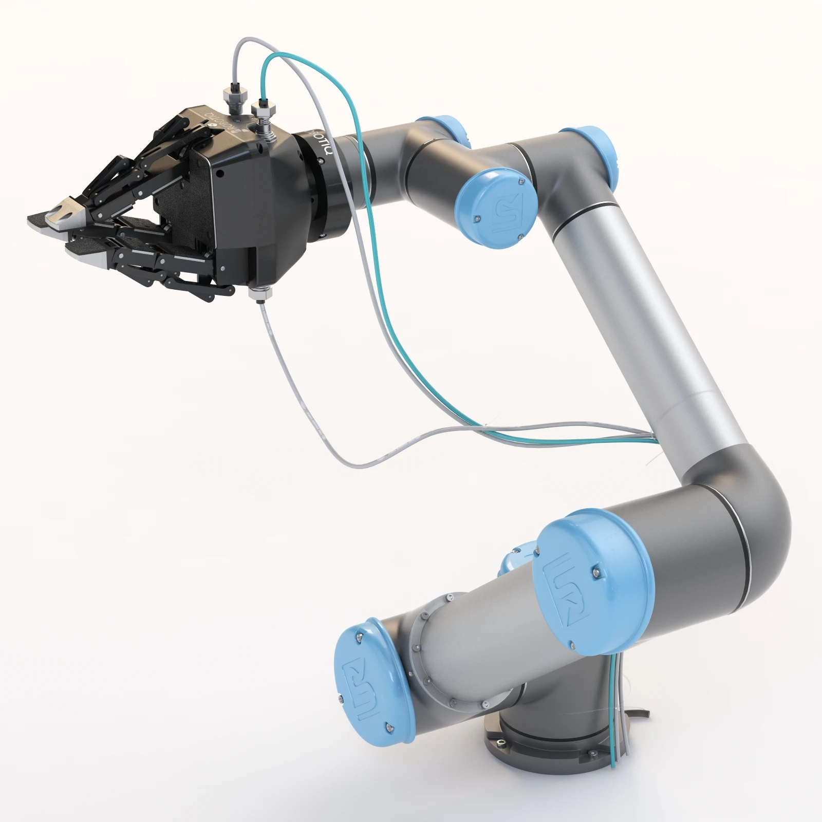 Universal Robots Ur5 With Robotiq Three Finger Adaptive Gripper 3D Model_03