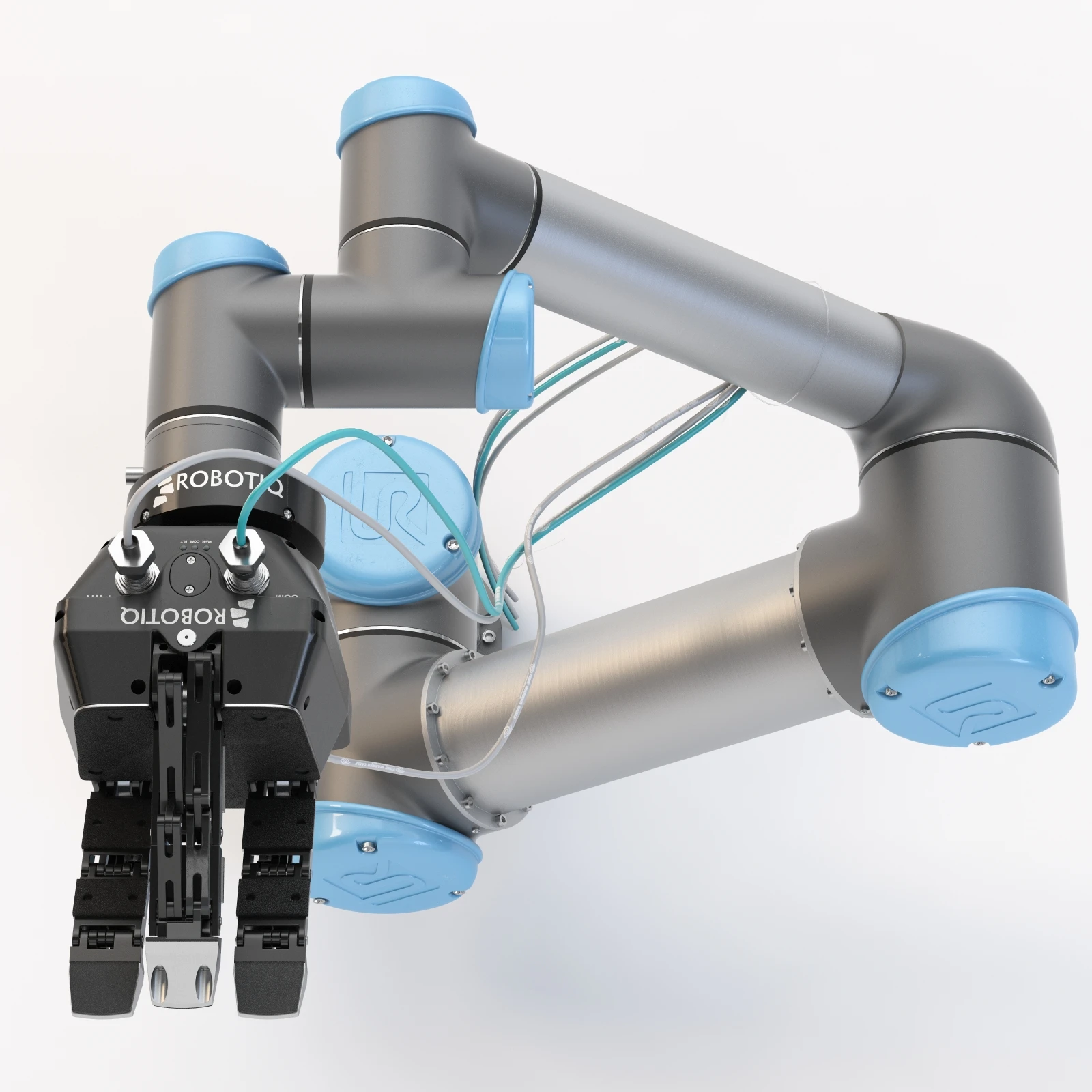 Universal Robots Ur5 With Robotiq Three Finger Adaptive Gripper 3D Model_04